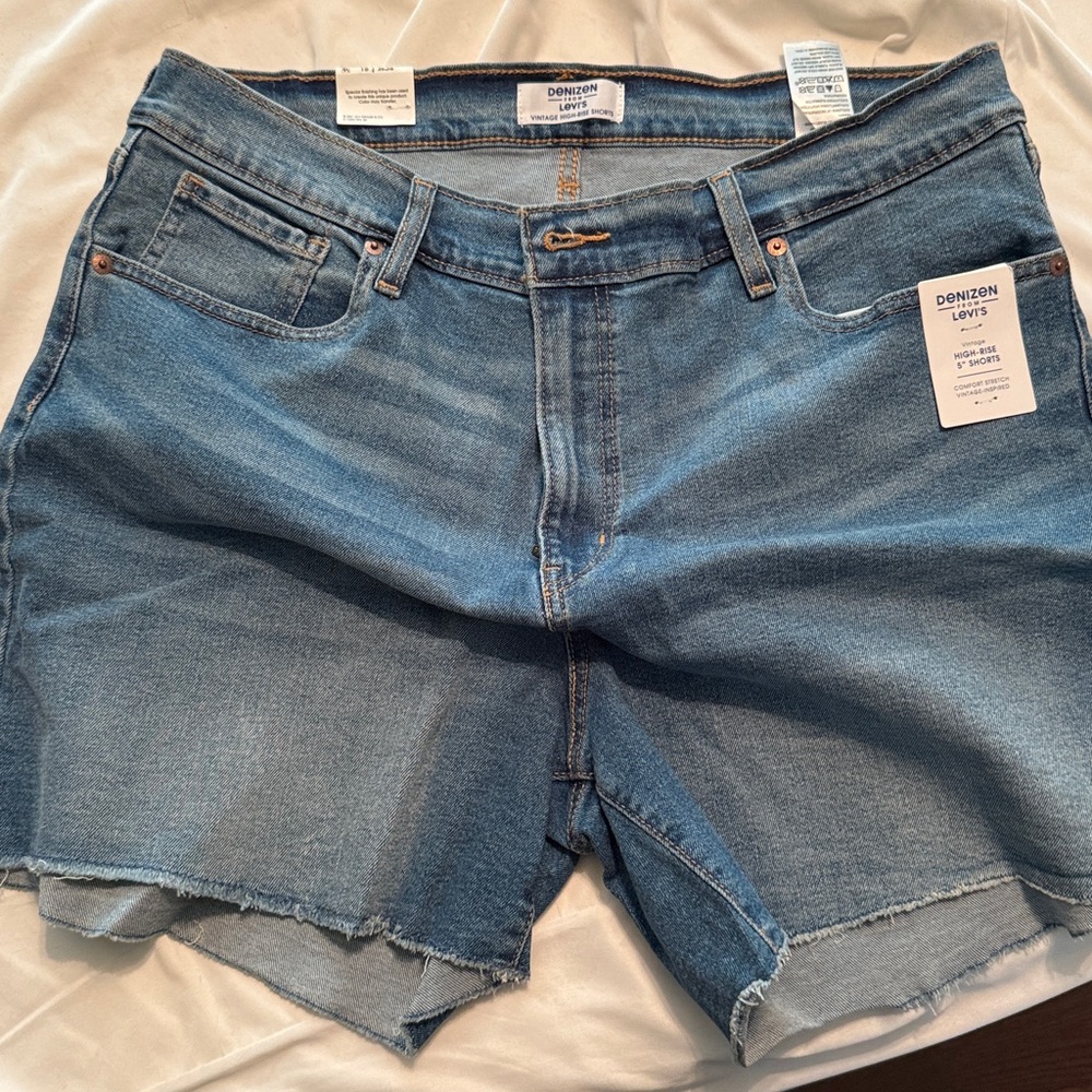 Denizen from Levi's Vintage High-Rise Blue Shorts